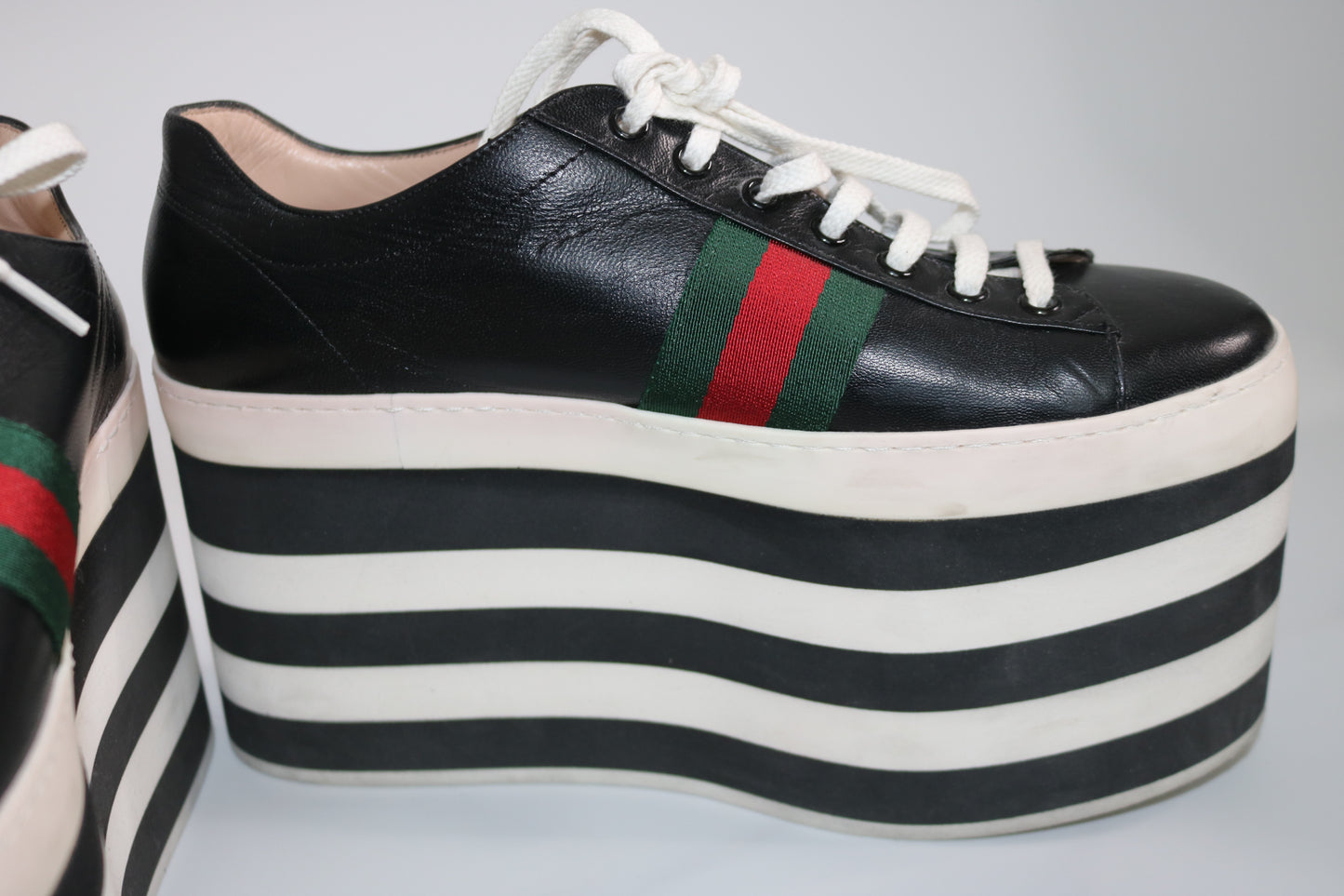 Gucci platform tennis shoes