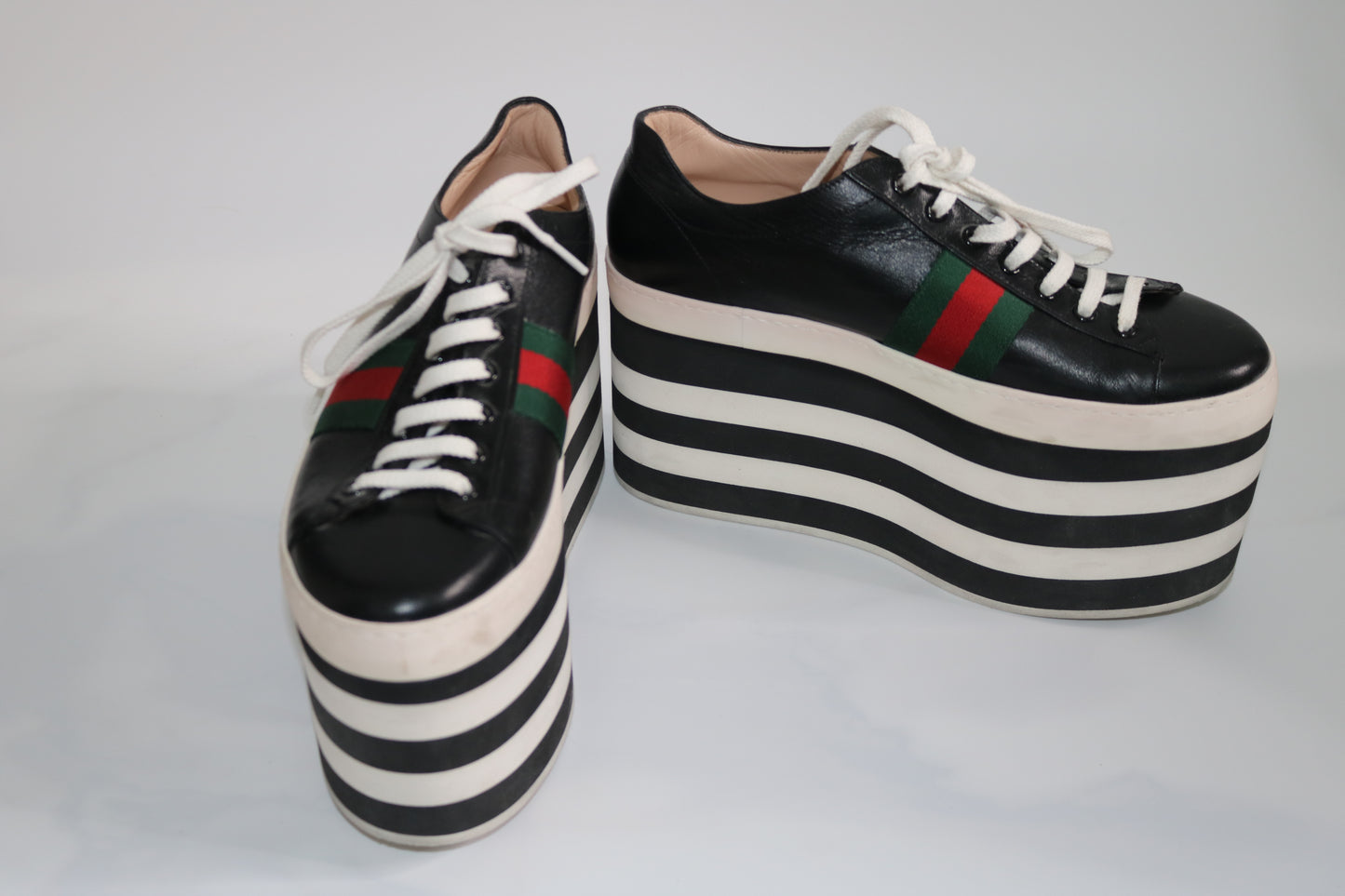 Gucci platform tennis shoes