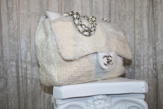 Chanel fur purse