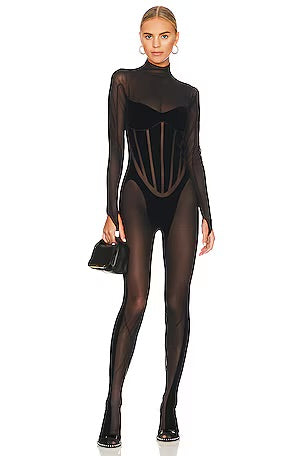 Mugler X Wolford catsuit