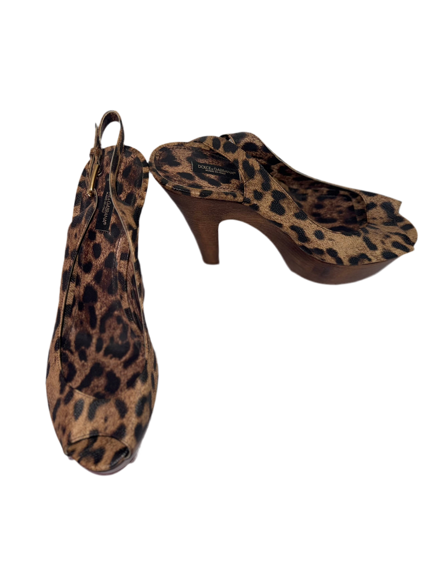Dolce & Gabbana leopard wedges